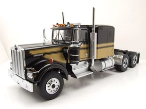 Tractor Kenworth W900 1975 negro oro modelo coche 1:18 Road Kings - Imagen 1 de 8