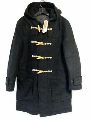 Abrigo de lona militar J.Crew XS negro lana sin usar inspirado en la colección - Imagen 1 de 4