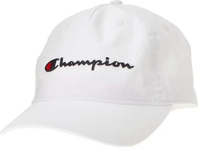 Champion Adulto Ameritage Papá Sombrero Escritura Logo Gorra Ajustable NUEVO $25 CH2006BFFN1 Foto 1 de 4