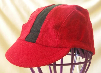 Gorras Walz Gorra de Ciclismo Lana Roja con Rayas Negras Talla Pequeña/Mediana Nueva Foto 1 de 4