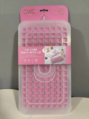 Mini bandeja para cubitos de hielo Cook con color rosa con tapa juego de 2 aptos para lavavajillas sin PBA Foto 1 de 2