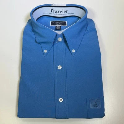 Club Room Men's Regular Fit Solid Dress Shirt, Regatta 16.5 32/33 $60 - Image 1 of 4