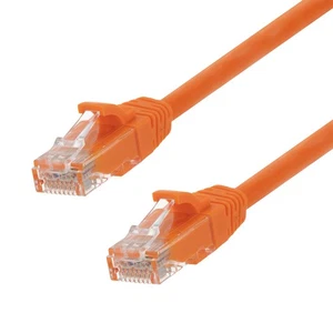 Ethernet Patch Cable CAT6, UTP, 24AWG, 0.5 Ft, 10 pack, Orange - Picture 1 of 4