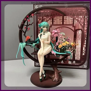 Hermosa figura de niña modelo estatua niños Hatsune Miku en Cheongsam 1/7 25 cm - Imagen 1 de 26