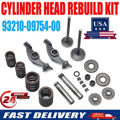 适用于雅马哈 Timberwolf Bear 跟踪器 250 气缸摇杆阀弹簧密封重建 — 第 1/4 张图片