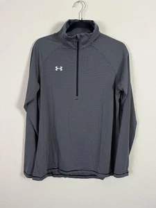 Pullover Under Armour Para Hombre Mediano HeatGear 1/4 Cremallera Atlético Top Rayas - Imagen 1 de 11