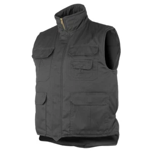 Body Warmer Padded Mens Vest Waistcoat Jacket Gilet Hunting Fishing Black M-5XL - Picture 1 of 9