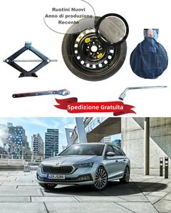 Ruotino di Scorta 16'' per Skoda Octavia con Cric Chiave e Sacca - Bild 1 von 2