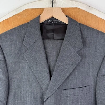 Izod Suit Mens 38R Gray 3 Button Wool Blend Pants 32x29 Pleated Front Business - Image 1 of 4