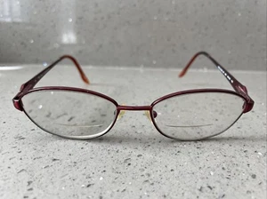 TRES JOLIE by Marchon 149 603 50 16 135 MARCOS solo anteojos rojo borde completo - Imagen 1 de 14