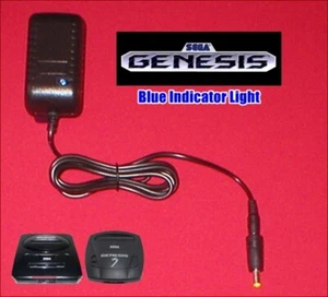 Power AC Adapter Power Supply Cord Plug W/LED for Sega Genesis 2 & 3 System NEW - Picture 1 of 4