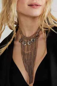 Free People Queen of the Rodeo Necklace NWT $58 - Picture 1 of 15