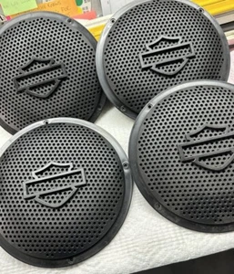 (2) 8" INCH GRILL SPEAKER SUB WOOFER SPEAKER GRILLS With Badges ! - Picture 1 of 6