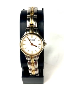 Reloj de cuarzo de dos tonos para mujer Caravelle by Bulova WR - Batería nueva - Funciona - Imagen 1 de 4
