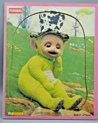 De colección Playskool Teletubbies Verde Dipsy Marco Madera Bandeja 4 piezas Puzzle 1996  Foto 1 de 4