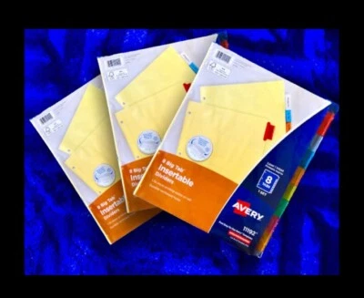 Avery 24 Dividers with Big Tabs (3 packs) With Printable/writable Tab Inserts - Image 1 of 4