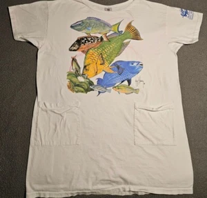 Vintage Single Stitch Guy Harvey Strandshirt mit Taschen auf der Vorderseite schön - Bild 1 von 10