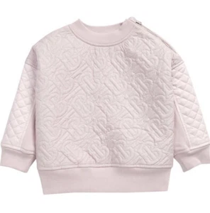 Burberry NWT Kids Unisex Pink Timothie TB Zip Sweatshirt Top Size 10Y Monogram - Picture 1 of 7
