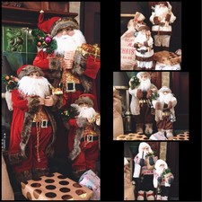 STUNNING TRADITIONAL XL SANTA CLAUS FATHER CHRISTMAS XMAS DECORATION FIGURE