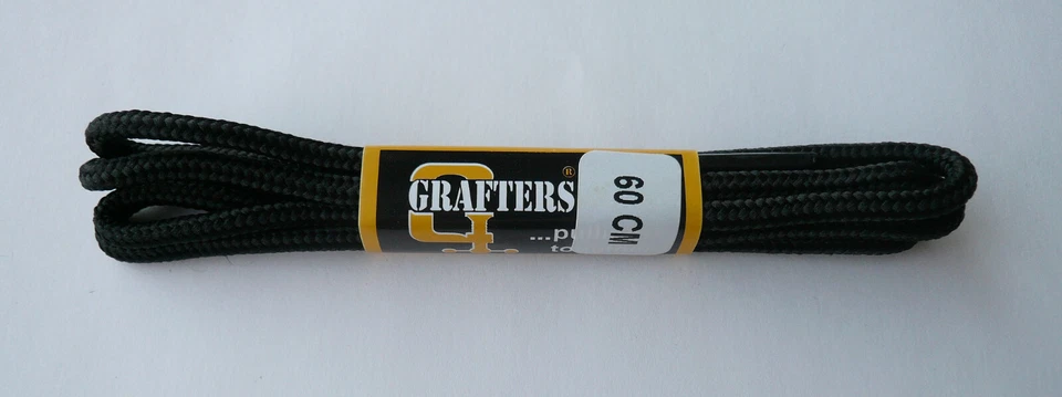 PAIRE DE LACETS RONDS - 60 cm - Noir - GRAFTERS - Photo 1/1