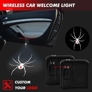 Wireless Infrared Car Door Projector Lase Ghost Shadow Black Widow Symbol Light - Picture 1 of 6