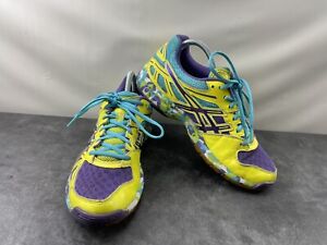 ASICS Gel Flashpoint Women's Running Shoes Purple Yellow 8.5 M Athletic Sneakers
