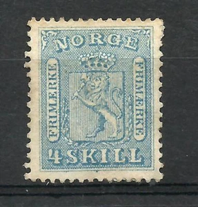 NORUEGA SC # 8 M SIN GOMA, PARTE DEL PAPEL ESTÁ ADHERIDO EN LA PARTE POSTERIOR - Imagen 1 de 1