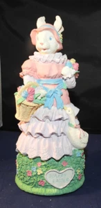 Easter Bunny Figurine Music Box with Box - Picture 1 of 8