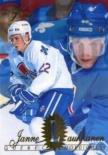 #148 Janne Laukkanen - Quebec Nordiques - 1994-95 Flair Hockey - Image 1 of 1
