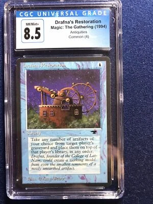 MTG Antiquities Drafna's Restoration CGC 8.5 NM/Mint+ 1994 - Image 1 of 2
