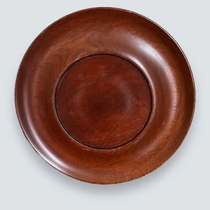 "Bandeja hecha a mano de caoba Robert Treate Hogg 11"" placa de madera vintage" - Imagen 1 de 6