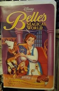 BEAUTY AND THE BEAST: BELLES MAGICAL WORLD (VHS, 2003) CLAM SHELL GOOD CONDITION - Imagen 1 de 2