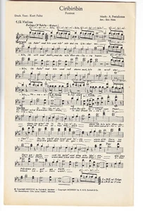 Notas para orquesta * Ciribiribin * Heidetreue - Imagen 1 de 1