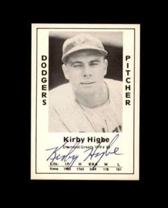 Kirby Higbe Signed 1979 Diamond Greats Los Angeles Dodgers Autograph - Picture 1 of 2