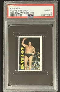 ANDRE THE GIANT RC 1982 BBM SHA USA WRESTLERS ROOKIE CARD PSA 4 - Picture 1 of 2