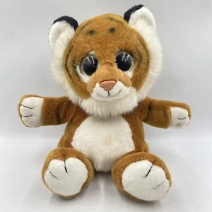 KEEL TOYS BABY TIGER SOFT PLUSH TOY BIG EYES 10” SITTING COMFORTER CUTE CUDDLY - Picture 1 of 8