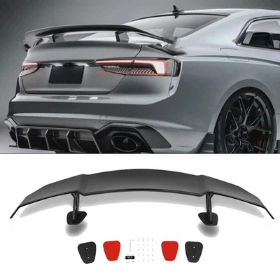 For Audi A3 S3 A4 S4 A5 S5 55" Black Rear Trunk Spoiler GT Style Racing Wing — 第 1/4 张图片