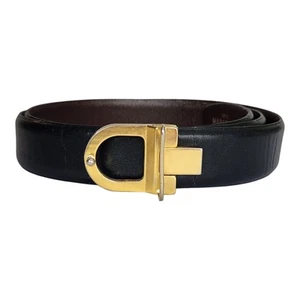 Cinturón Marforio Venezia 1" Ancho Cuero Negro 40" Hecho en Italia  - Imagen 1 de 18