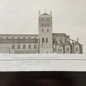 Antique Norman architectural engineering south Elevation of Tewkesbury Abbey  - Picture 1 of 6