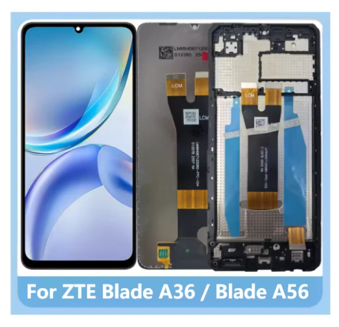 For ZTE Blade A36 /Blade A56 LCD Display Touch Screen Digitizer Assembly W/Frame - Image 1 of 1