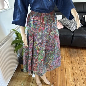 Liberty Plus "ready to sew" Paisley Baumwollrock neu aus altem Lagerbestand Gummibund, Plissee - Bild 1 von 10