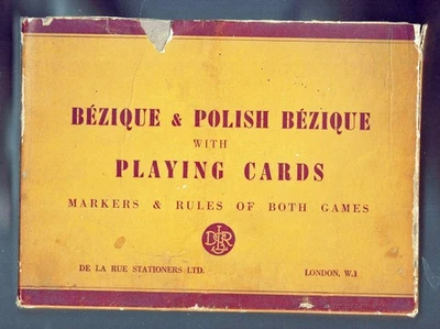 BÉZIQUE & POLISH BÉZIQUE PLAYING CARDS :  De la rue : Box very poor - Bild 1 von 4