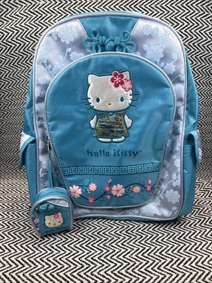 VTG 2004 Sanrio Hello Kitty Japanese Geisha Geiko Geigi Floral Backpack - Image 1 of 4