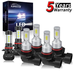 For Chevrolet Silverado 3500 2003-2006 LED Headlight Kit Hi/Lo Fog Beam 6x Bulbs - Picture 1 of 13