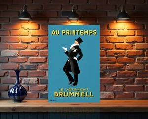 Letrero de metal pesado AU PRINTEMPS Le Vêtement Brummell - 24"x16" (60x40 cm) - Imagen 1 de 5