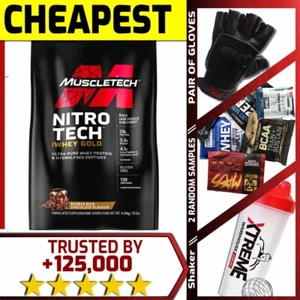 MUSCLETECH NITROTECH 100% WHEY GOLD 10LB // PROTEIN POWDER WPI ISOLATE OPTION - Picture 1 of 1