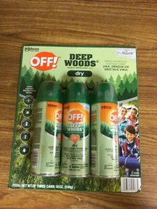 3 Pack OFF! Deep Woods Dry Insect Repellent - Picture 1 of 4