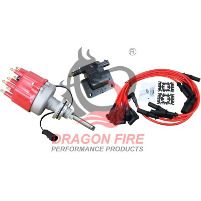 Juego de afinación DRAGON FIRE Distribuidor cables y bobina para Dodge 239 1992-1997 3,9 L V6 Foto 1 de 4