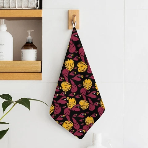 2pcs Arizona Cardinals Hand Towel Soft Towel Kitchen Towel Print Towels 11.8" Cover