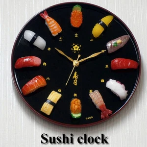 Sushi Clock Food Sample Sushi Clock Table Clocks Wall Clocks gift New - Picture 1 of 4